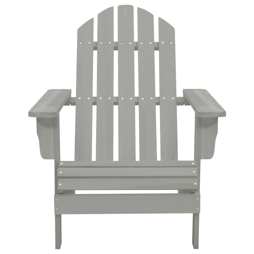 Sedia da Giardino in Legno Grigio