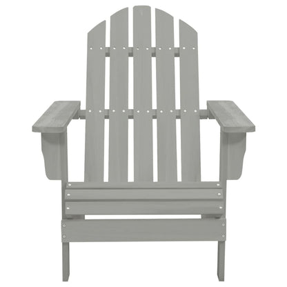 Sedia da Giardino in Legno Grigio