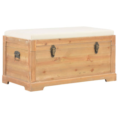 Cassapanca con Cuscino 80x40x40 cm MDF