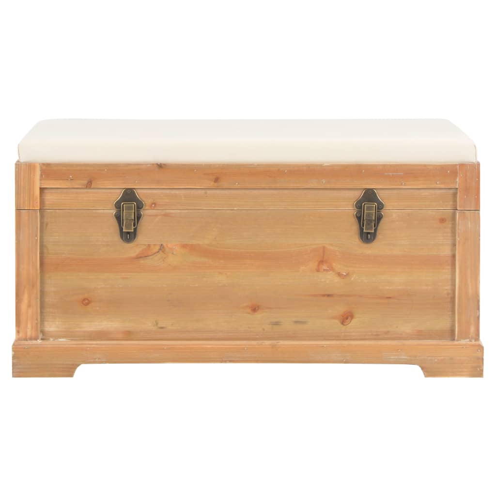 Cassapanca con Cuscino 80x40x40 cm MDF