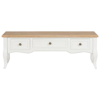 280048 Mobile Porta TV Bianco 100x35x35 cm in Legno