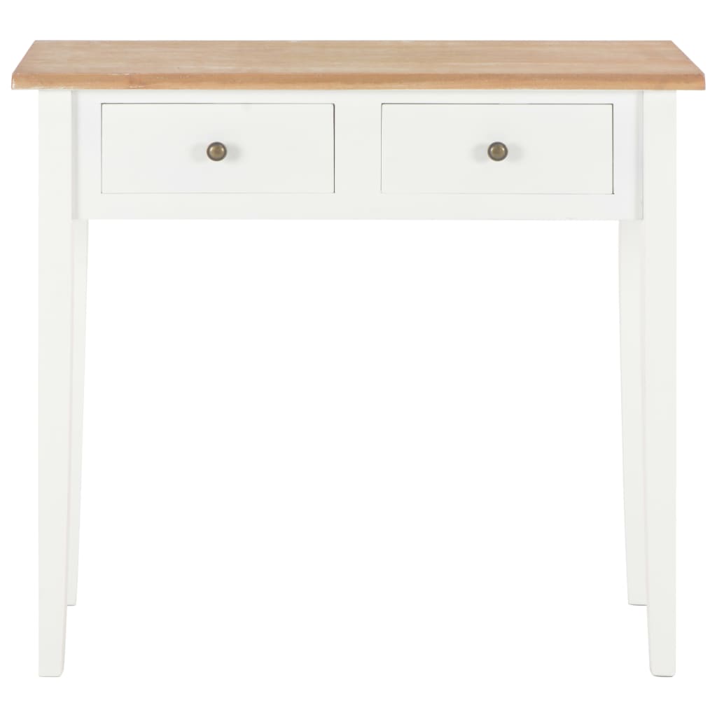 Consolle da Trucco Bianca 79x30x74 cm in Legno