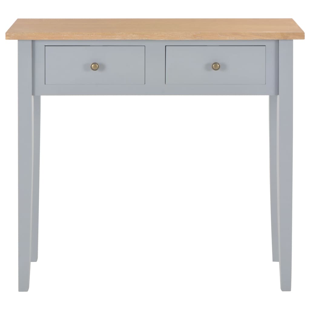 280054 Consolle da Trucco Grigio 79x30x74 cm in Legno