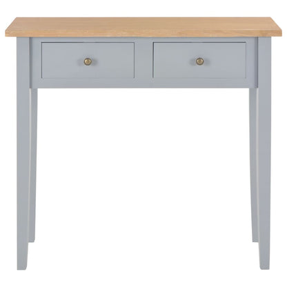 280054 Consolle da Trucco Grigio 79x30x74 cm in Legno