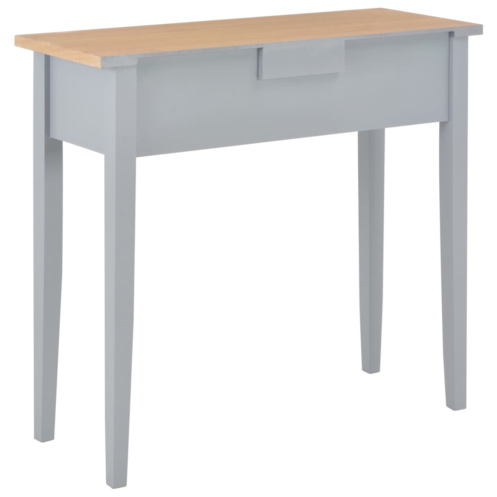 280054 Consolle da Trucco Grigio 79x30x74 cm in Legno