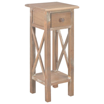 Tavolino Laterale Marrone 27x27x65,5 cm in Legno