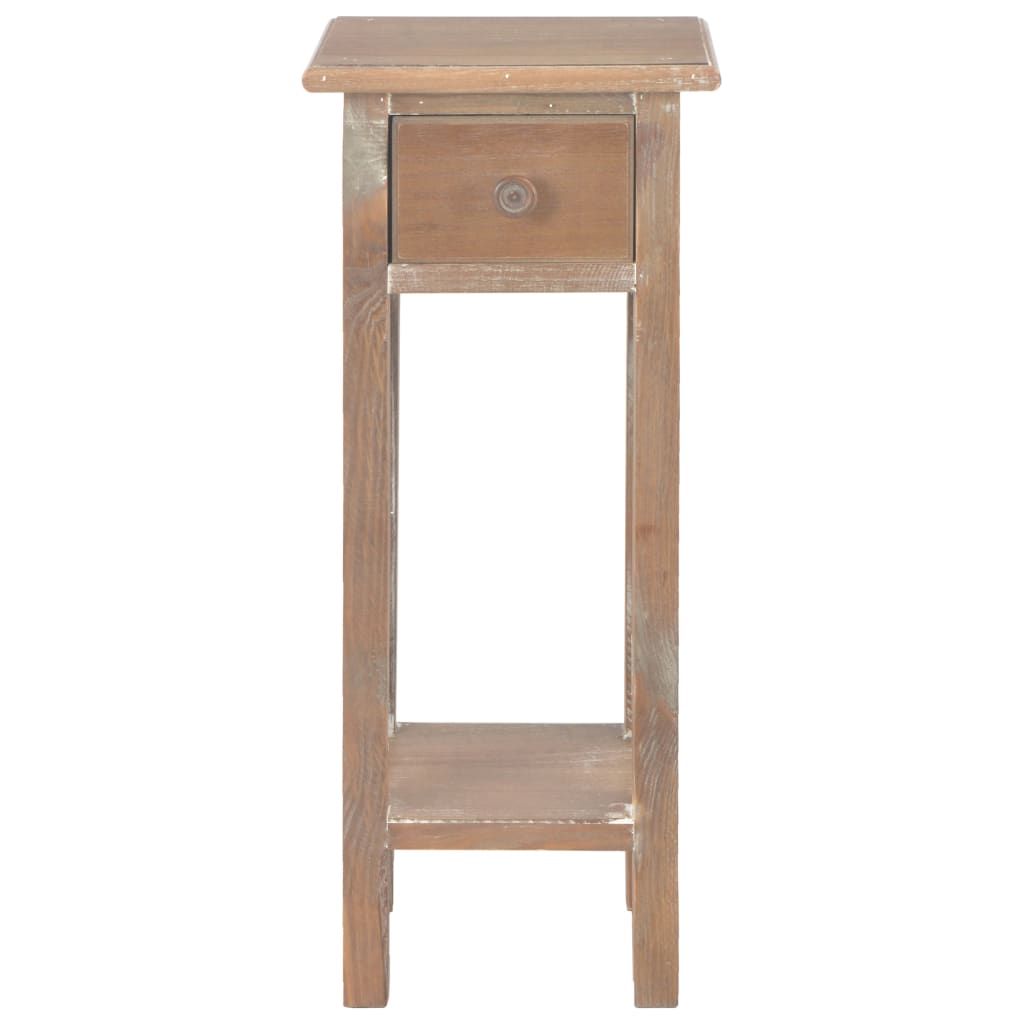 Tavolino Laterale Marrone 27x27x65,5 cm in Legno