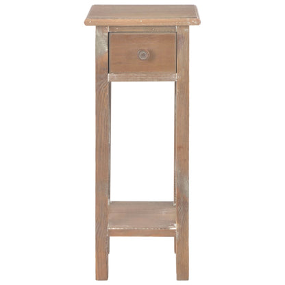 Tavolino Laterale Marrone 27x27x65,5 cm in Legno