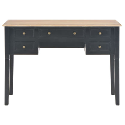 Scrivania Nera 109,5x45x77,5 cm in Legno