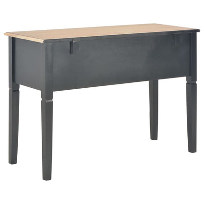 Scrivania Nera 109,5x45x77,5 cm in Legno