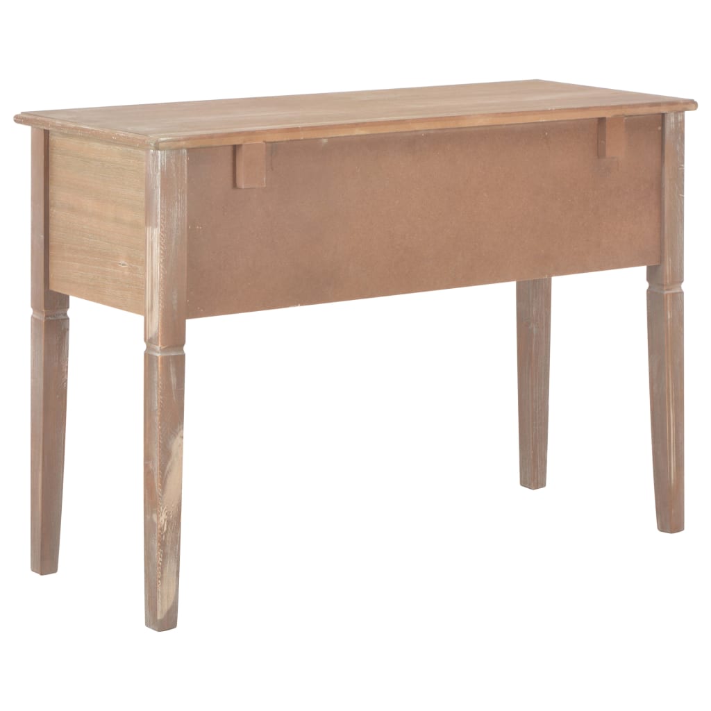 Scrivania Marrone 109,5x45x77,5 cm in Legno