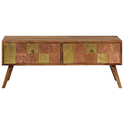 Tavolino da Salotto 100x50x39 cm in Legno Massello