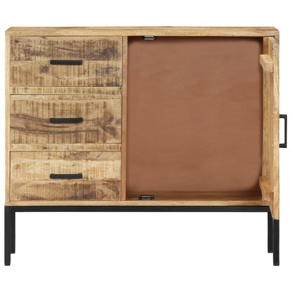Credenza 88x30x71 cm Legno Massello di Mango