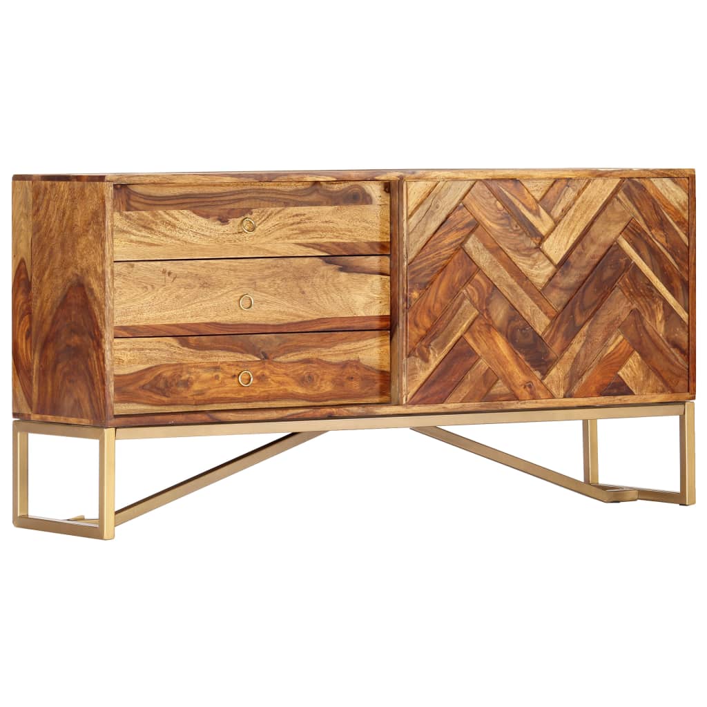 Credenza 118x30x60 cm in Legno Massello di Sheesham