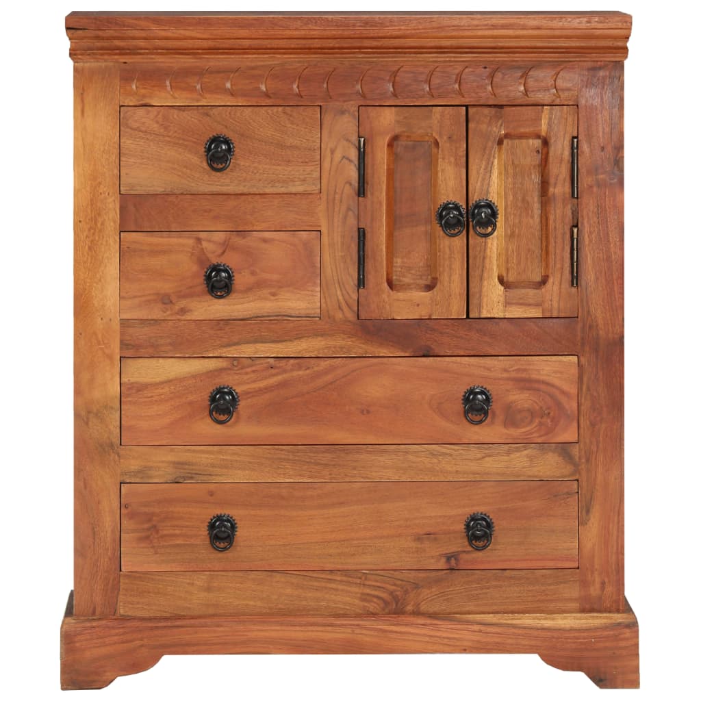 Credenza 62x30x75 cm in Legno Massello di Acacia