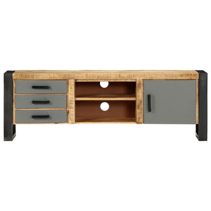 Mobile Porta TV 120x30x40 cm in Legno Massello di Mango