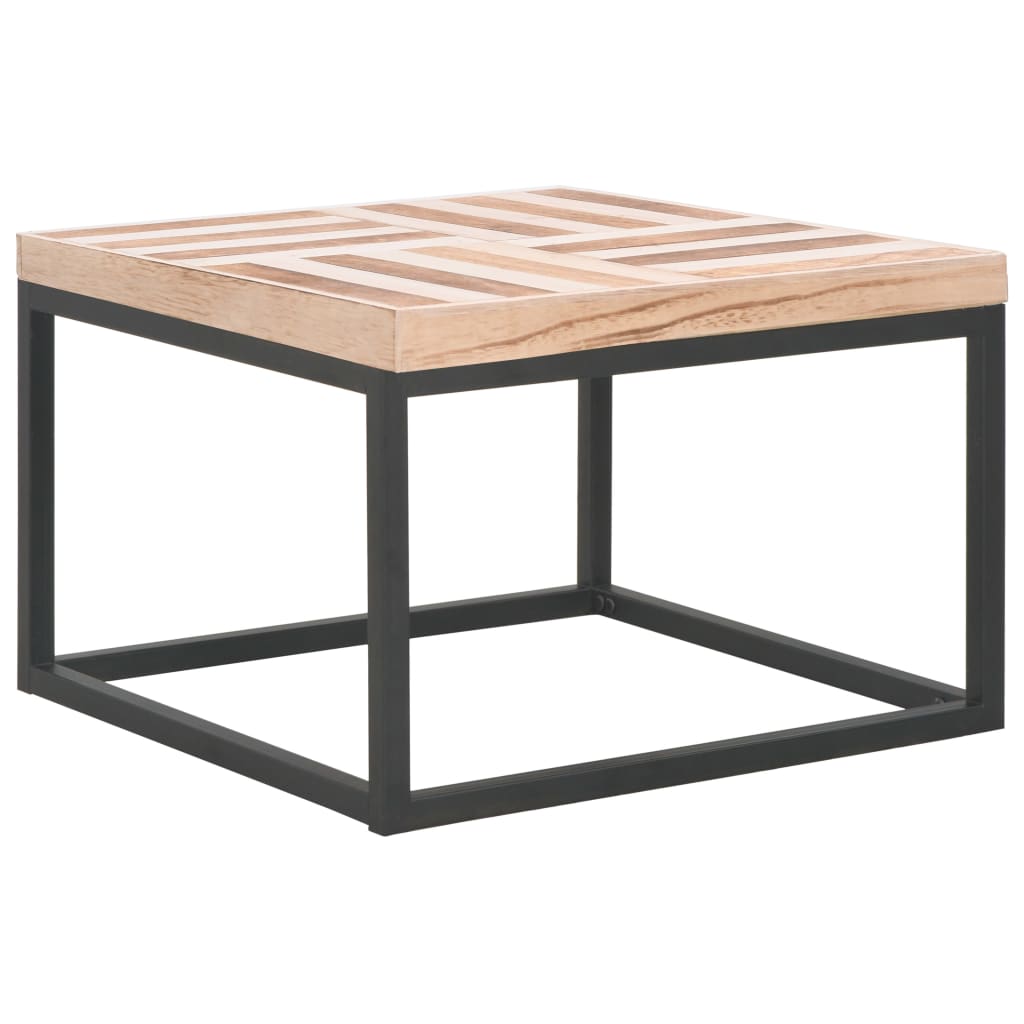 Tavolino da Salotto 50x50x33,5 cm in Legno Massello