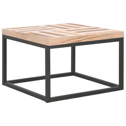 Tavolino da Salotto 50x50x33,5 cm in Legno Massello