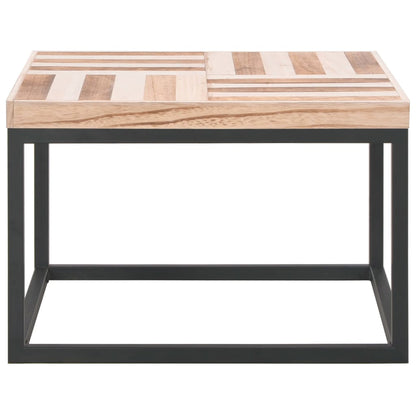 Tavolino da Salotto 50x50x33,5 cm in Legno Massello