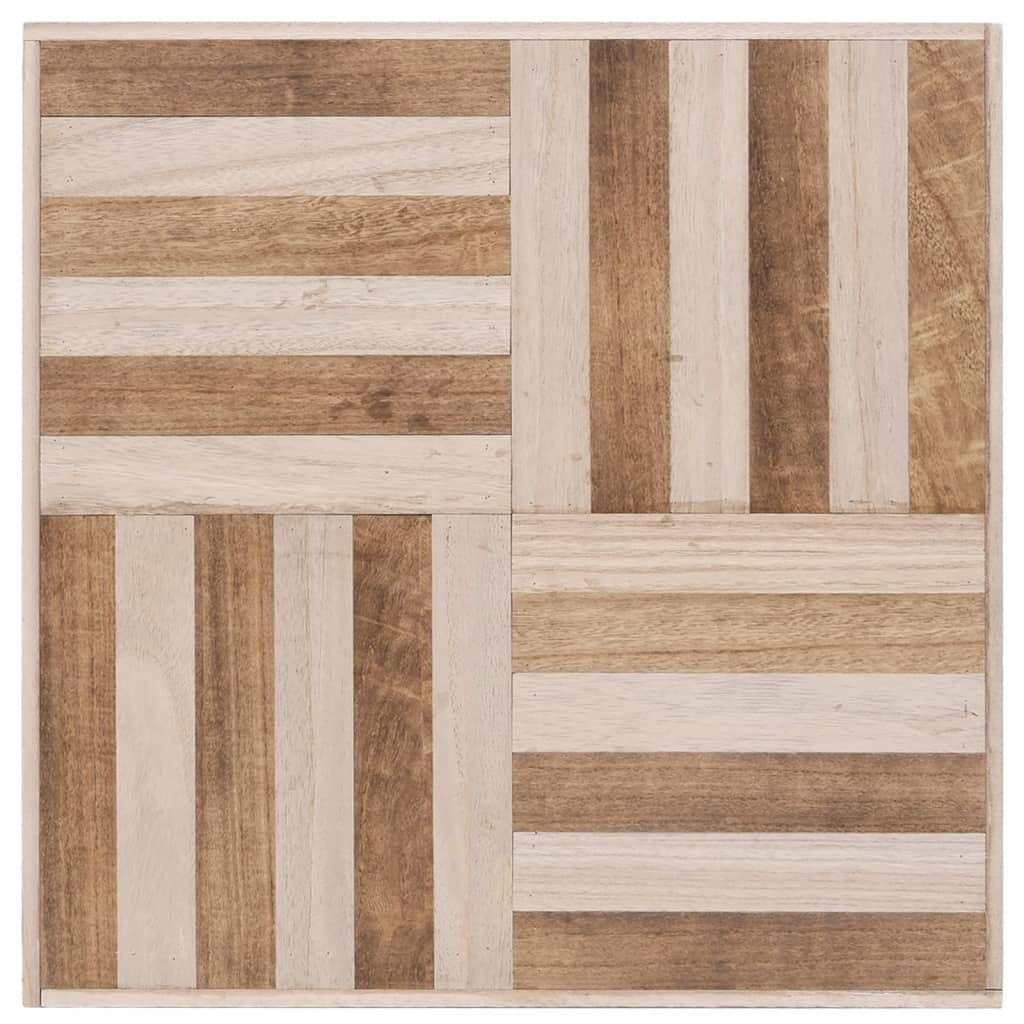 Tavolino da Salotto 50x50x33,5 cm in Legno Massello