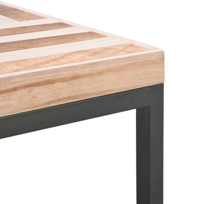 Tavolino da Salotto 50x50x33,5 cm in Legno Massello