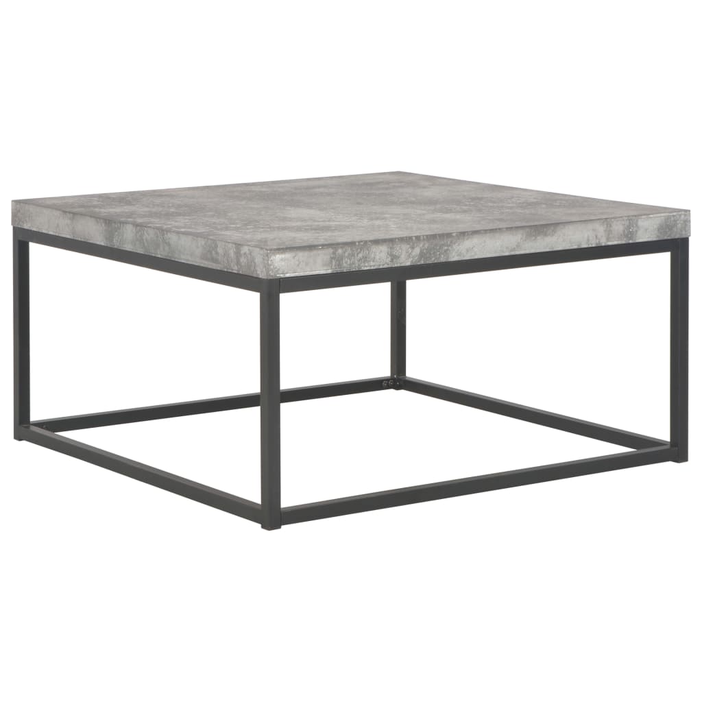Tavolino da Salotto 75x75x38 cm Aspetto Cemento