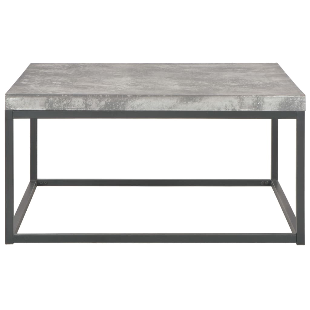 Tavolino da Salotto 75x75x38 cm Aspetto Cemento