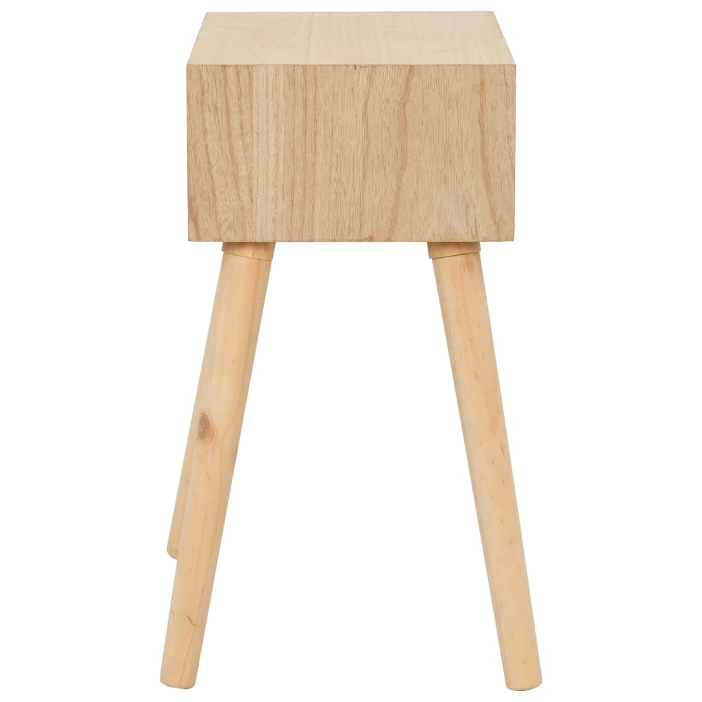 Comodino con Cassetto 44x30x58,5 cm in Pino Massello