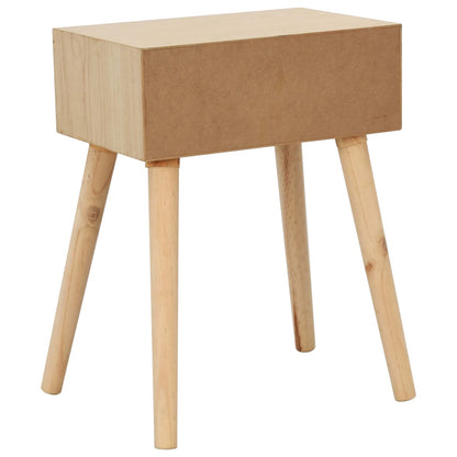 Comodino con Cassetto 44x30x58,5 cm in Pino Massello