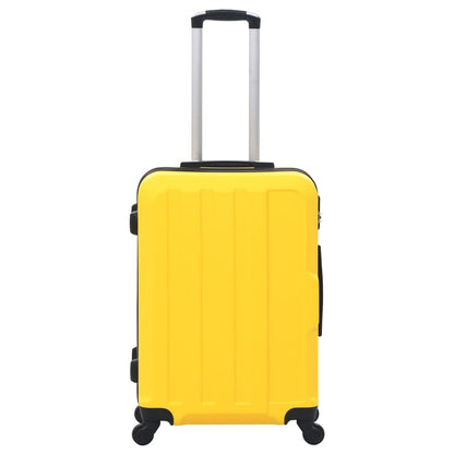 Set Trolley a Custodia Rigida 3 pz Giallo in ABS