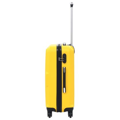 Set Trolley a Custodia Rigida 3 pz Giallo in ABS