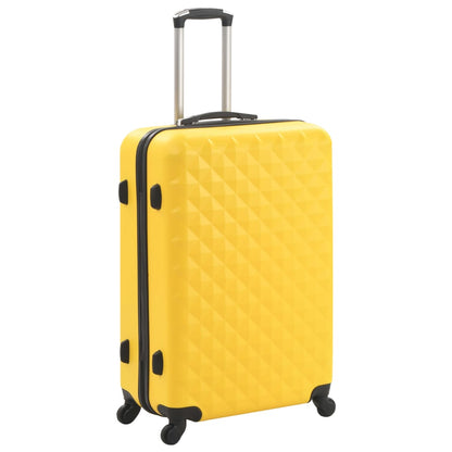 Set Trolley a Custodia Rigida 3 pz Giallo in ABS