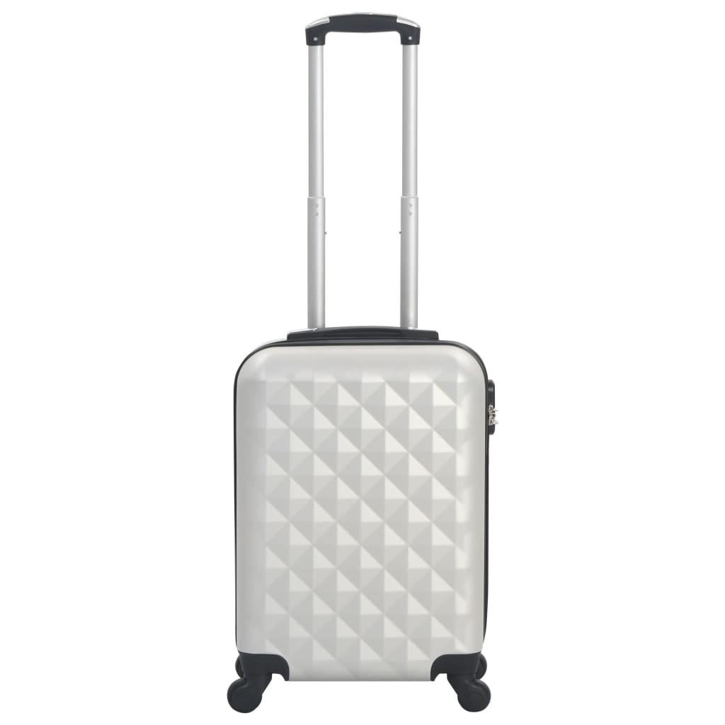 Trolley a Custodia Rigida Argento Lucido ABS