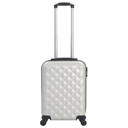 Trolley a Custodia Rigida Argento Lucido ABS