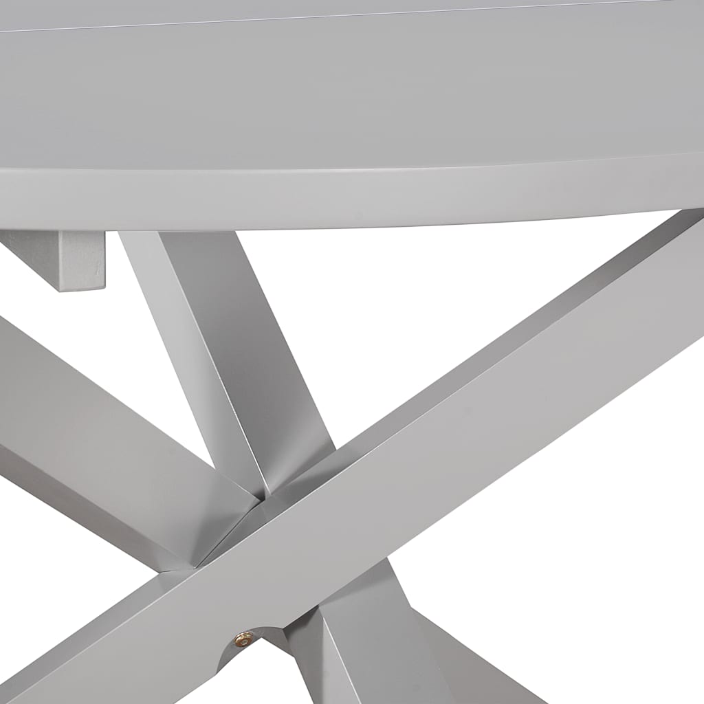Tavolo da Pranzo Grigio 120x75 cm in MDF