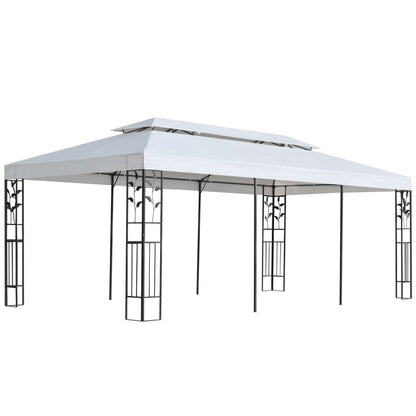 Gazebo 3x6 m Bianco