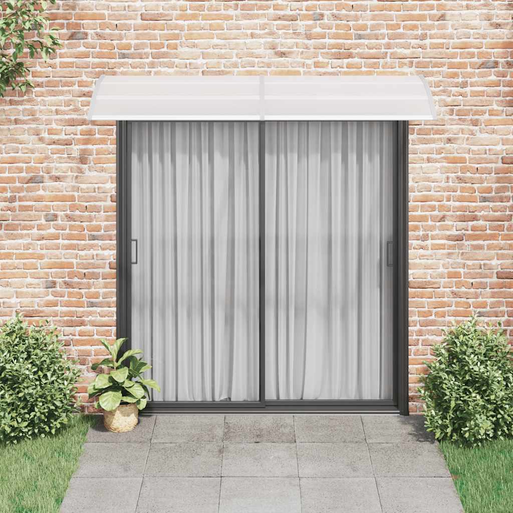 Pensilina per Porta Grigia e Trasparente 240x75 cm in PC