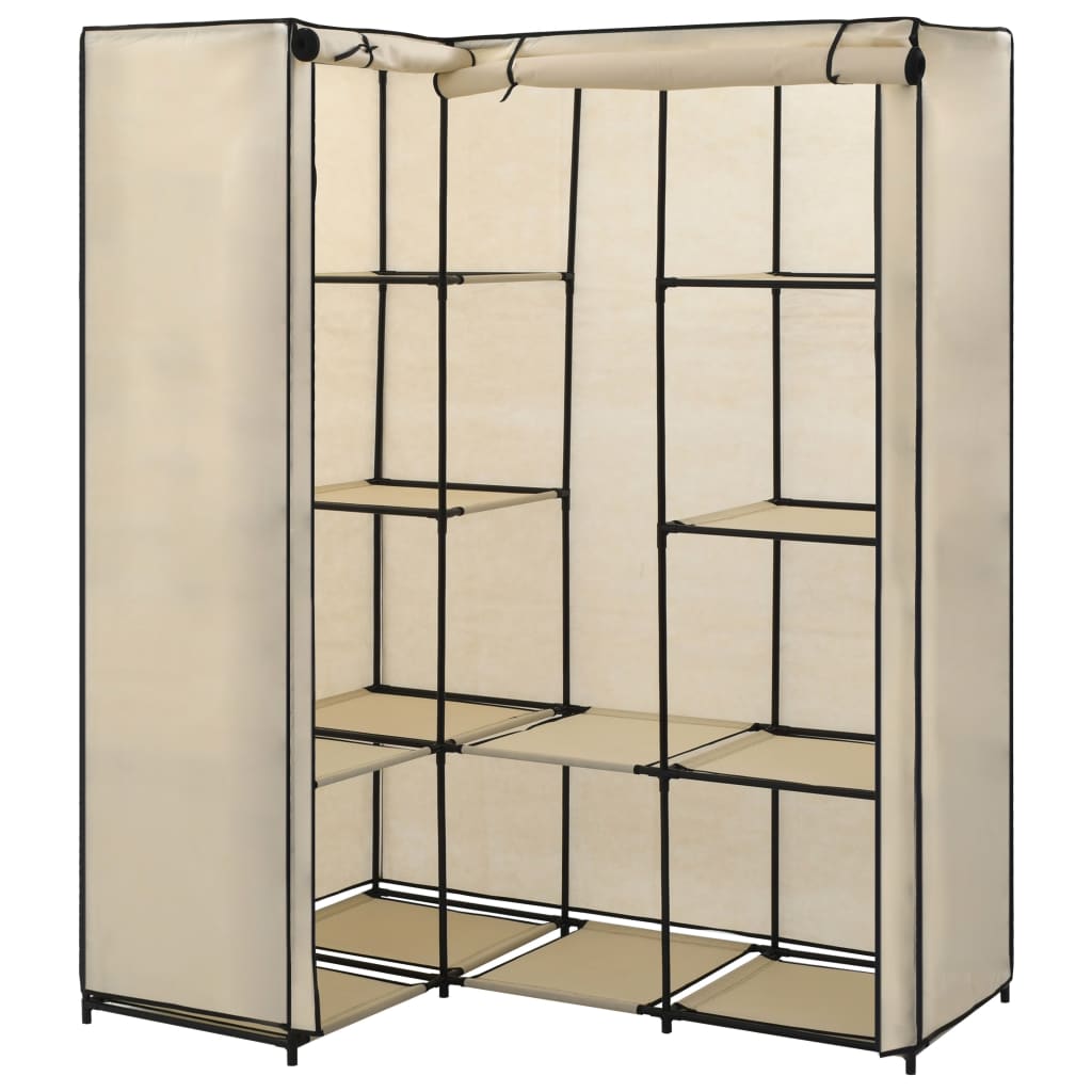 Armadio Angolare Crema 130x87x169 cm