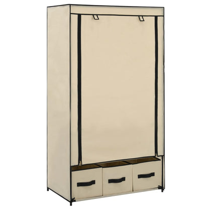 Armadio Crema 87x49x159 cm in Tessuto