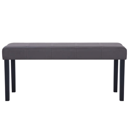 Panca 106 cm Grigia in Similpelle