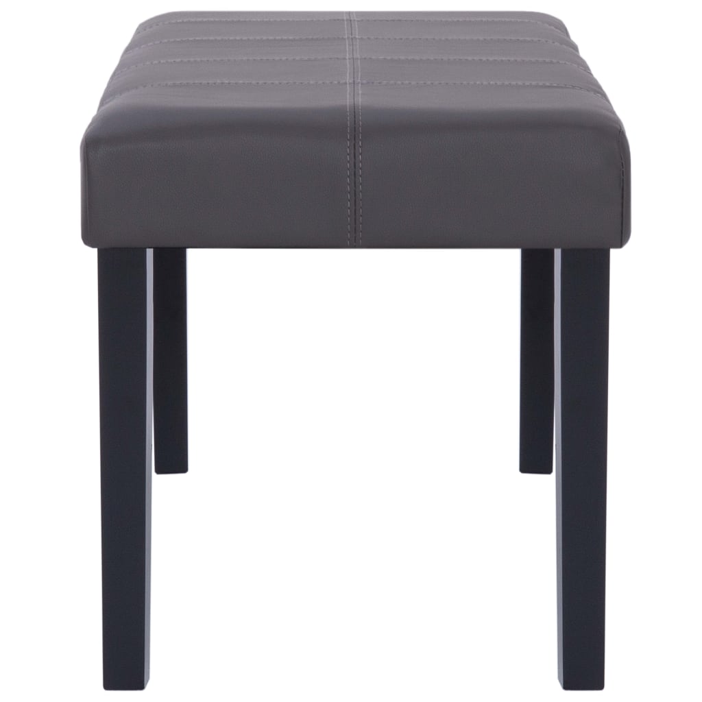 Panca 106 cm Grigia in Similpelle