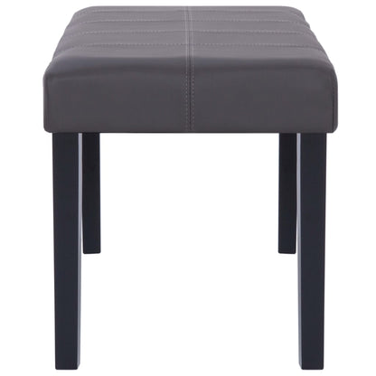 Panca 106 cm Grigia in Similpelle