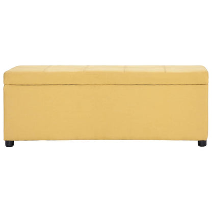 Panca con Vano Portaoggetti 116 cm Gialla in Poliestere