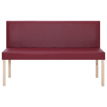 Panca 139,5 cm Rosso Vino in Similpelle