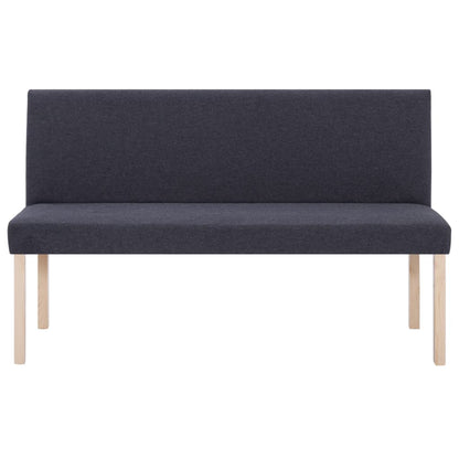 Panca 139,5 cm Grigio Scuro in Poliestere