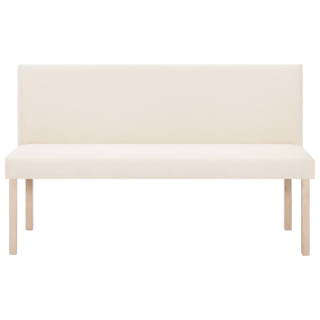 Panca 139,5 cm Crema in Poliestere