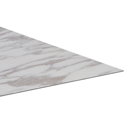 Listoni per Pavimenti Autoadesivi in PVC 5,11 m² Marmo Bianco