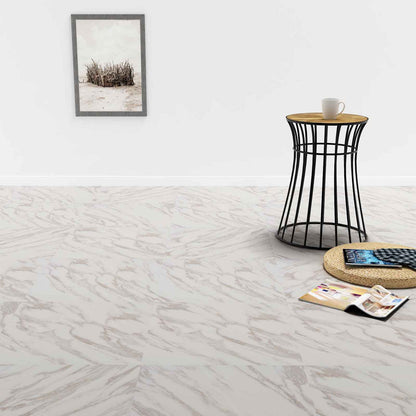 Tavole per Pavimenti 55 pcs Bianco 5,11 mÂ² PVC