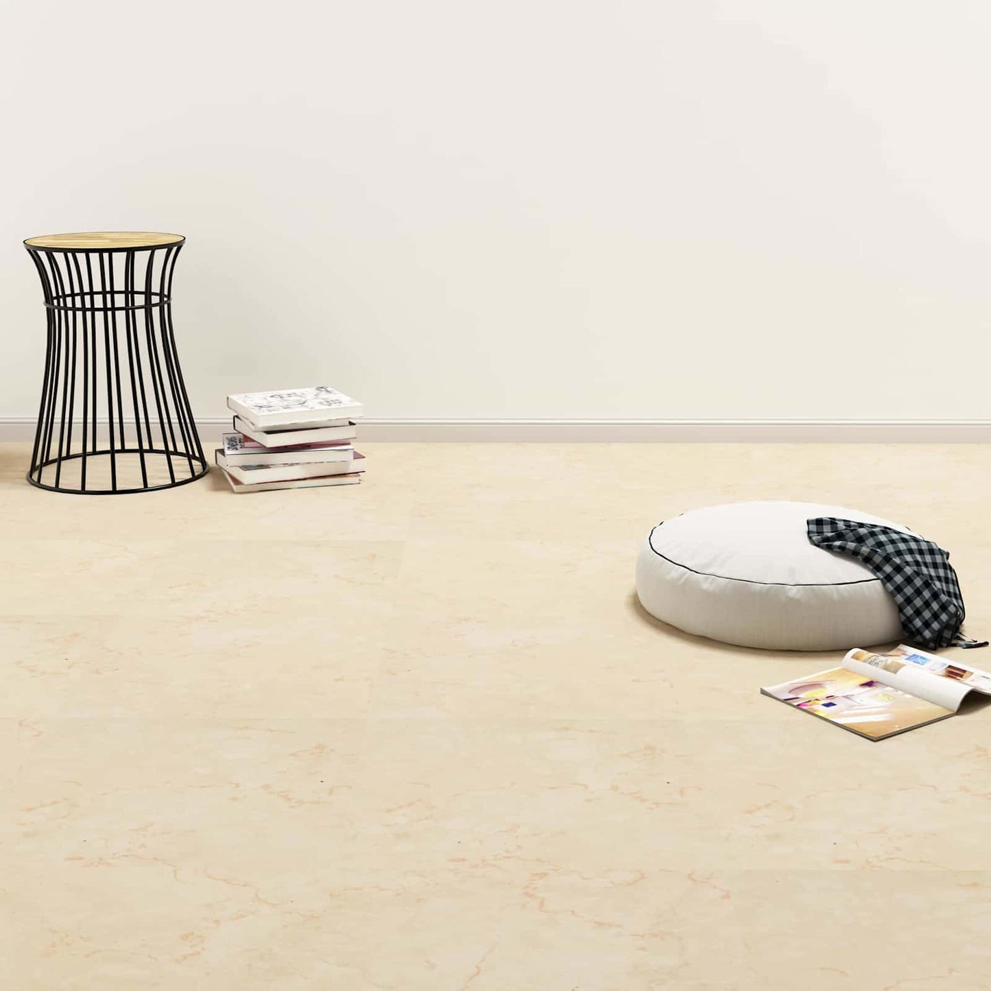 Tavole per Pavimenti 55 pcs Beige 5,11 mÂ² PVC