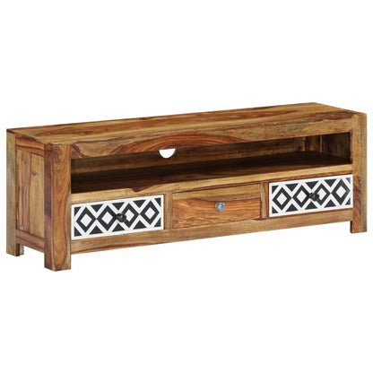 Mobile Porta TV 120x30x40 cm in Legno Massello di Acacia